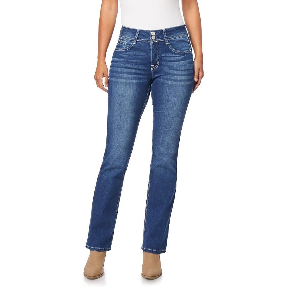 Women's Bootcut Jeans Cotton Spandex Stretch Flare Casual Plus Size